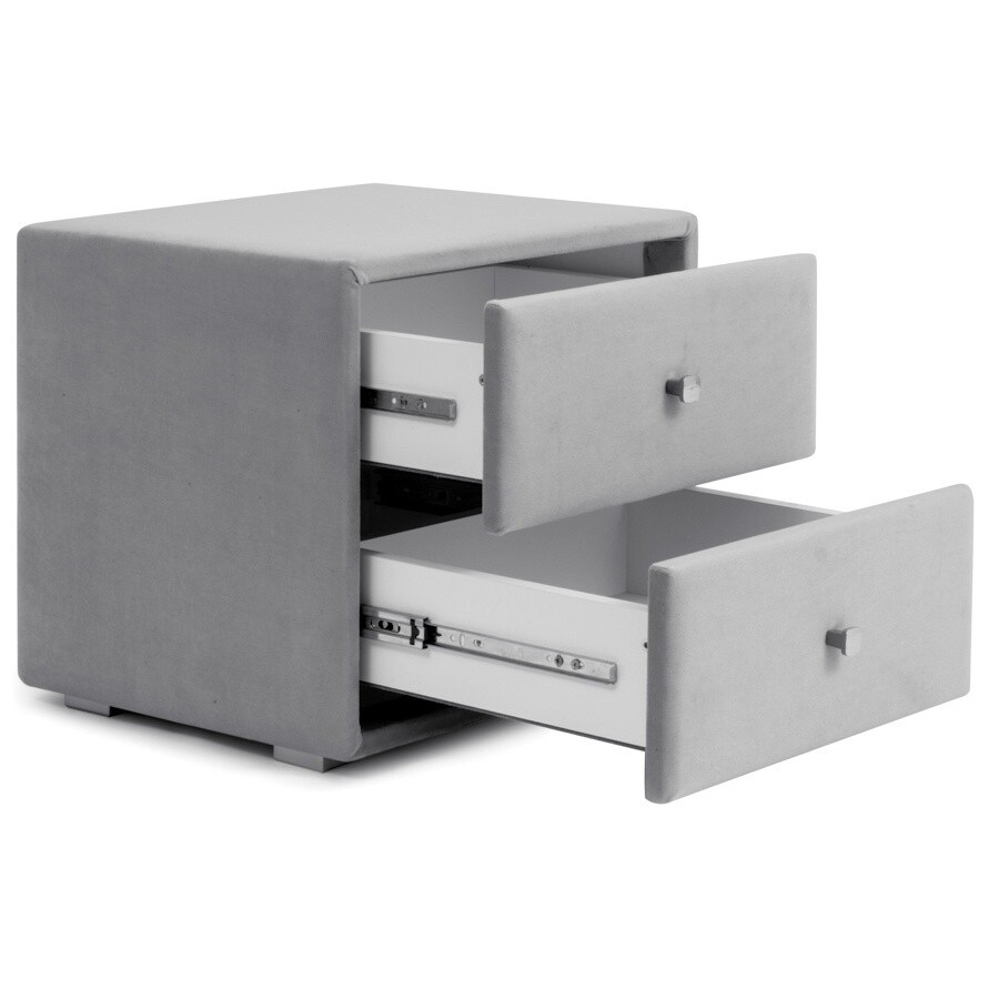 Тумба прикроватная с двумя ящиками изумрудная "Эстетика" - изображение 4