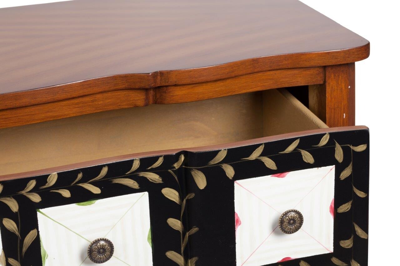 Комод деревянный с 3 ящиками и рисунком Bionte - изображение 2