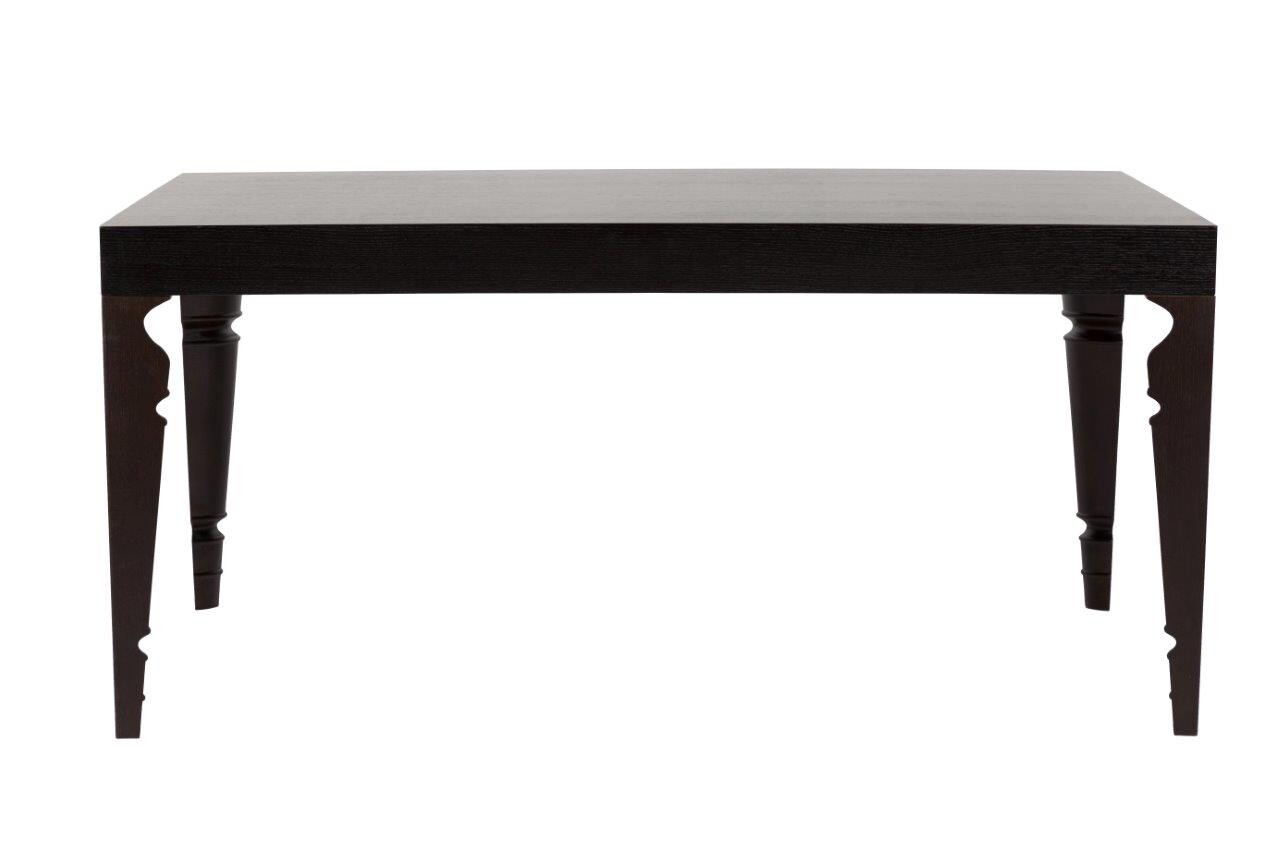 Обеденный стол черный с фигурными ножками 160 см Ferretta - изображение 2