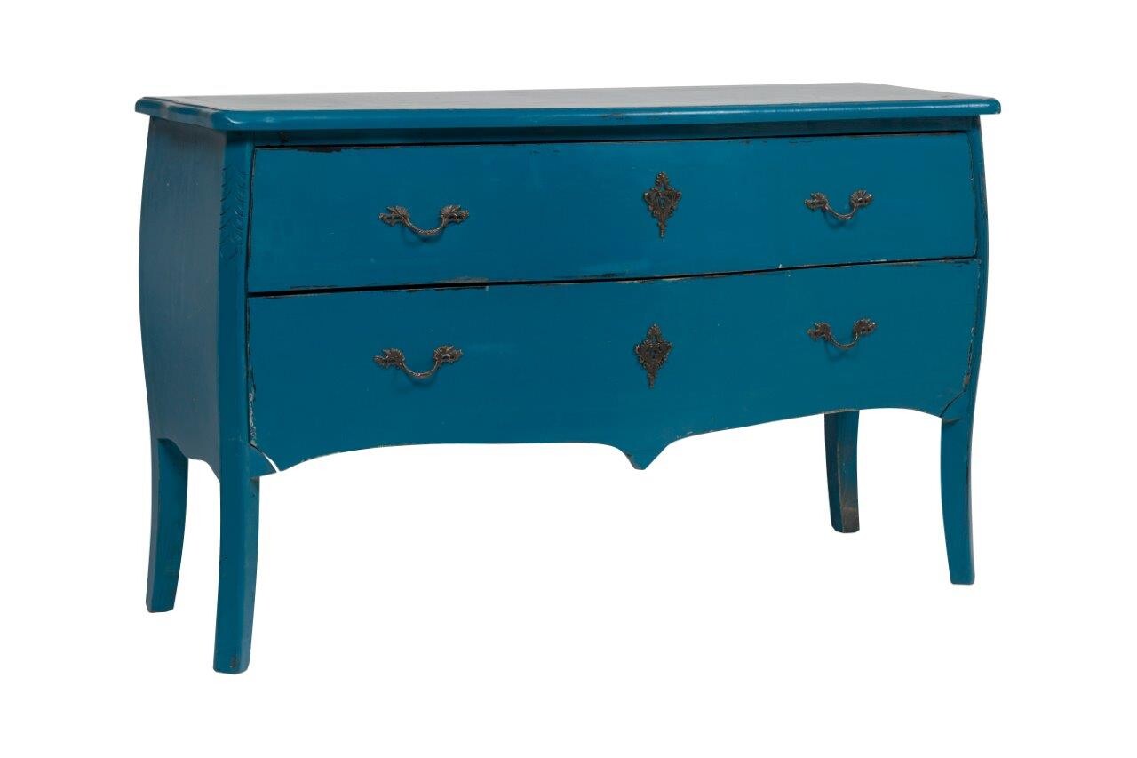 Комод с 2 ящиками синий Trovade - изображение 3