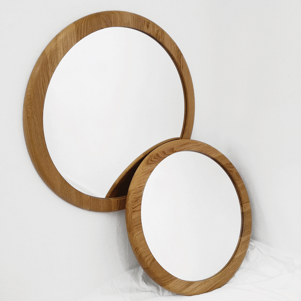 Зеркало деревянное круглое Veneto