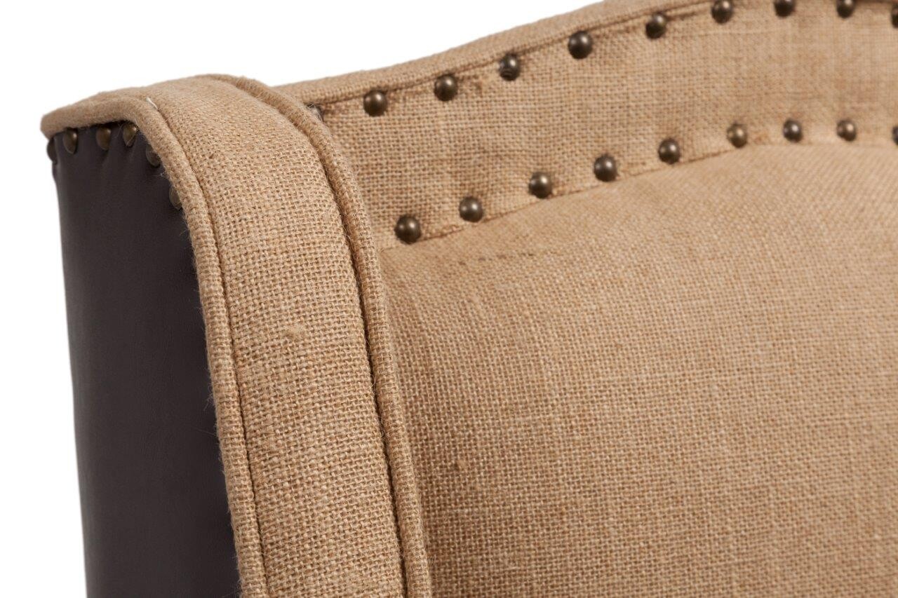 Кресло коричневое мягкое с подлокотниками Grandecho - изображение 2