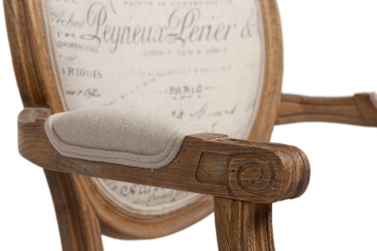 Кресло-стул с деревянным каркасом бежевое Kellotau - изображение 2