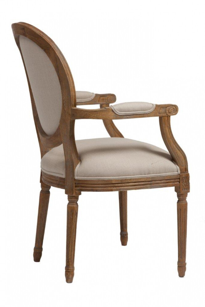 Кресло-стул с деревянным каркасом бежевое Kellotau