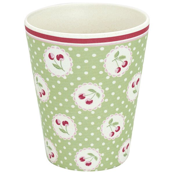 Бамбуковый стакан "Cherry berry p.green" - изображение 1