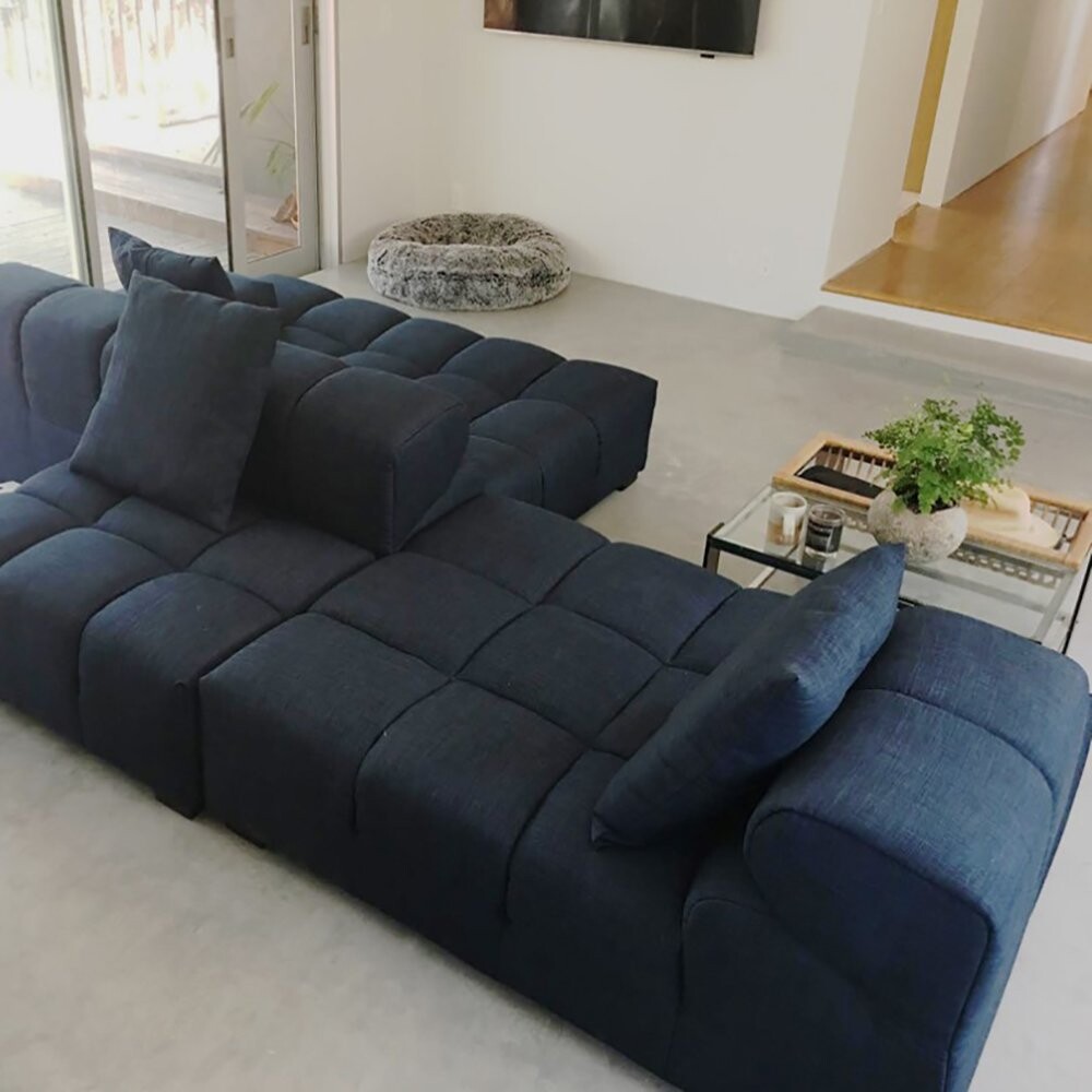 Диван Tufty-Time Sofa угловой модульный синий - изображение 5