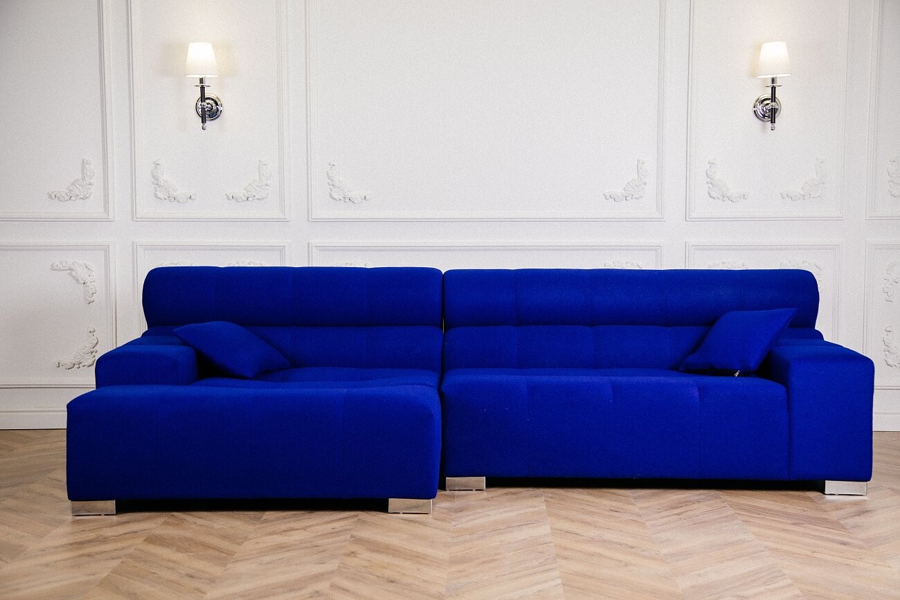 Диван Tufty-Time Sofa угловой модульный синий - изображение 6