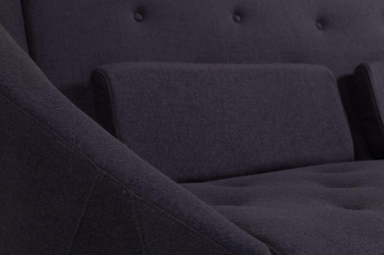 Диван Avec Plaisir With Buttom двухместный прямой серый - изображение 3