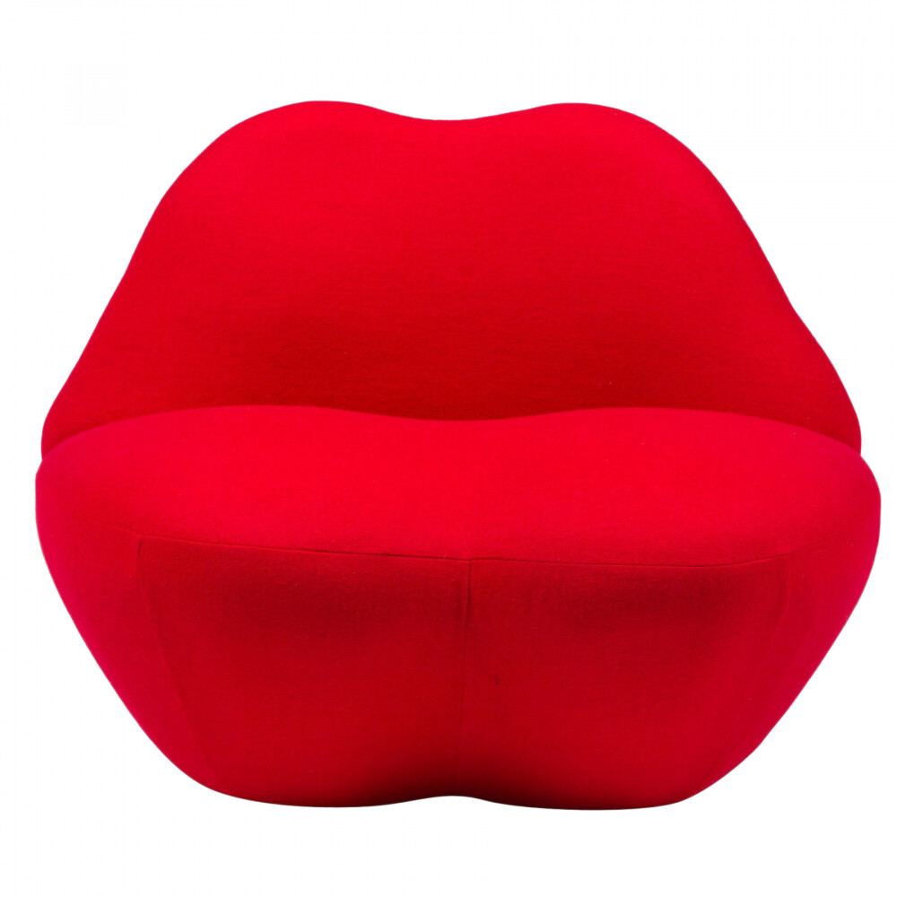 Кресло мягкое красное "Губы" Heller Kiss