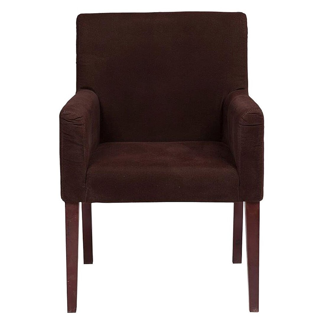 Кресло с мягкими подлокотниками коричневое Molly - изображение 4