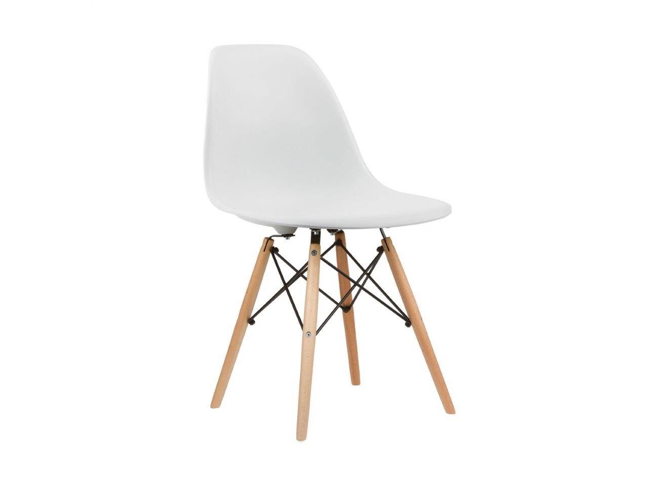 Стул белый с деревянными ножками Eames style - изображение 6