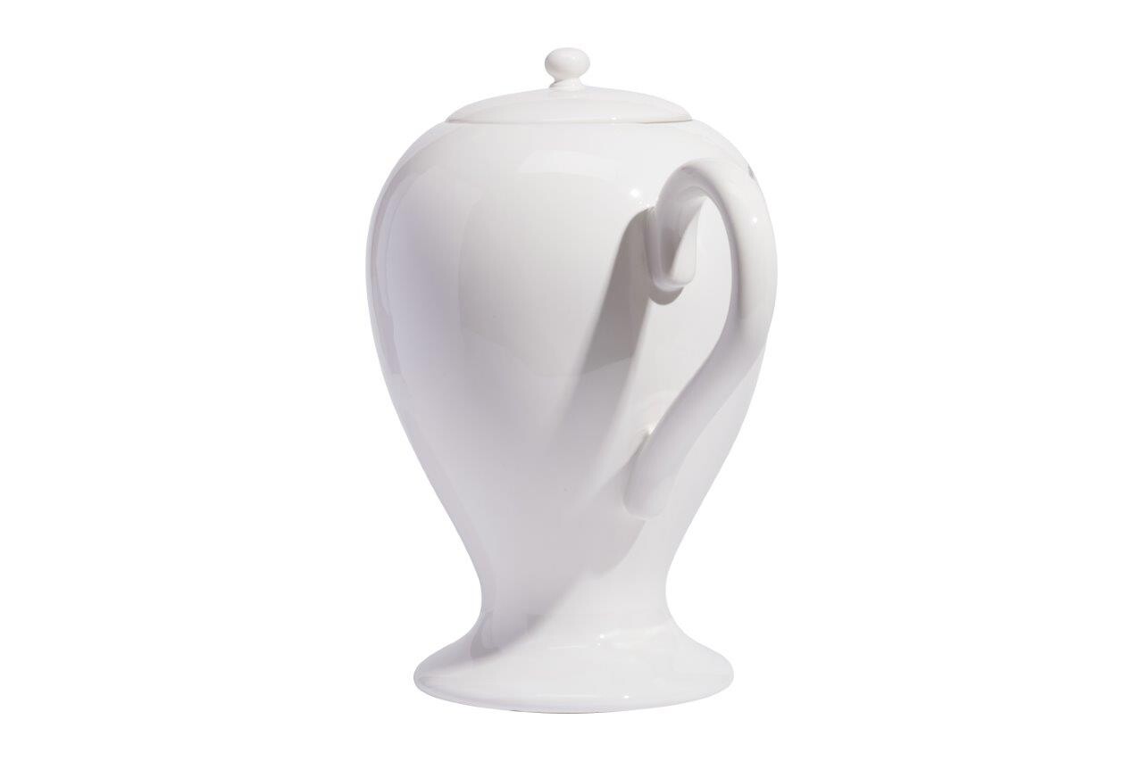 Ваза декоративная белая с крышкой "Пьеро Форназетти" Giara Lidded White II - изображение 4