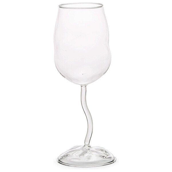 Бокал для вина стеклянный прозрачный Wine Glass h.24 - изображение 1