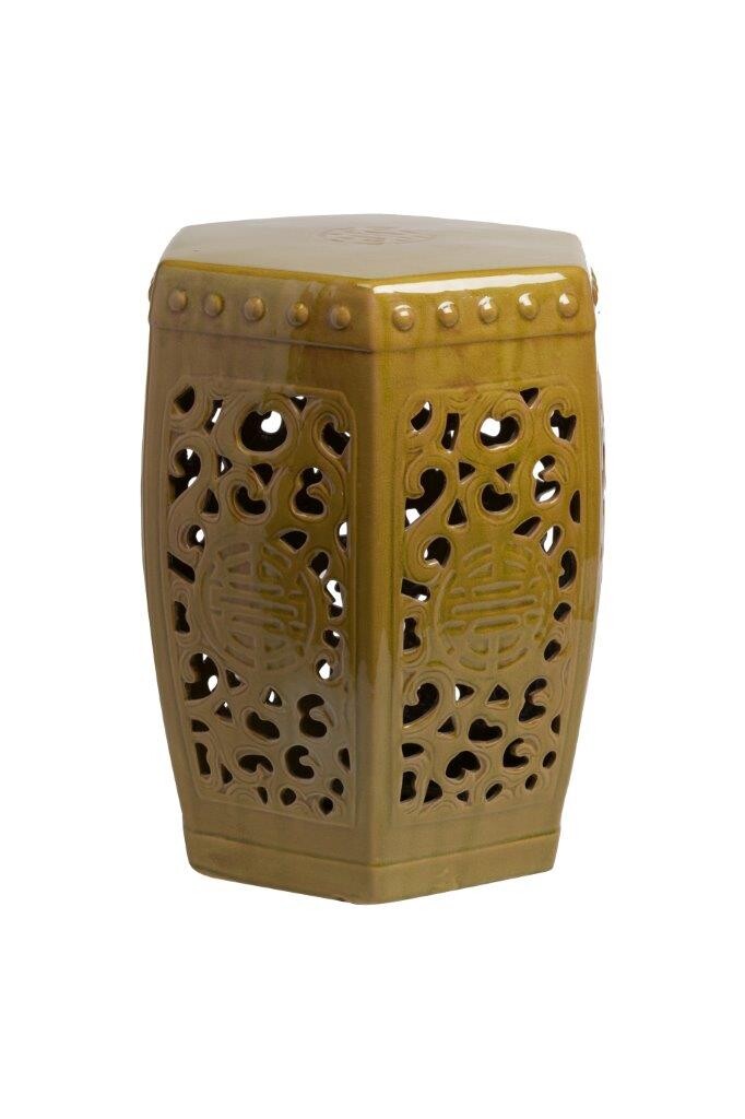 Табурет круглый керамический зеленый Design Stool Marsh - изображение 3