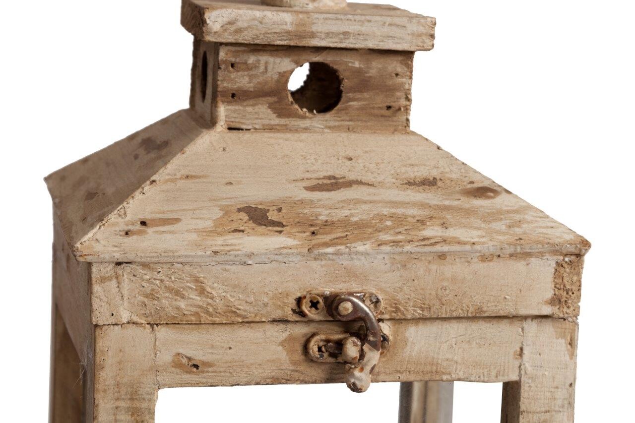 Подсвечник-фонарь деревянный бежевый Gossamer Grande - изображение 4