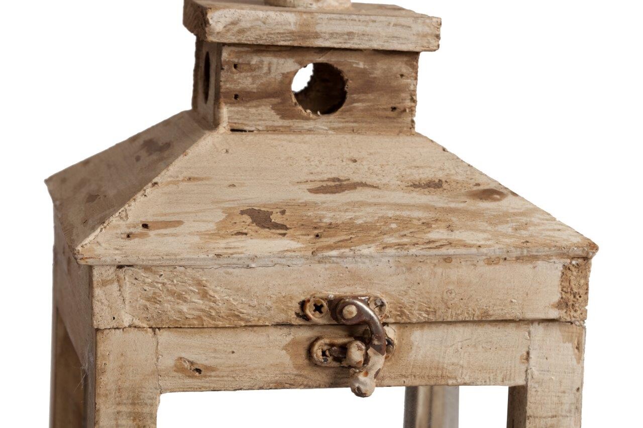 Подсвечник-фонарь деревянный бежевый Gossamer Piccolo - изображение 3