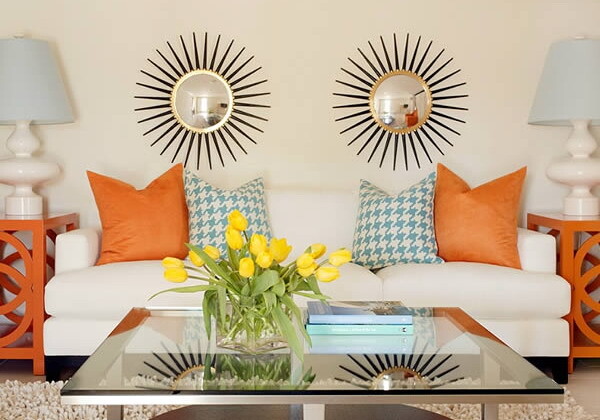 Зеркало-солнце металлическое состаренное диаметр 76 см Starburst Piccolo - изображение 3