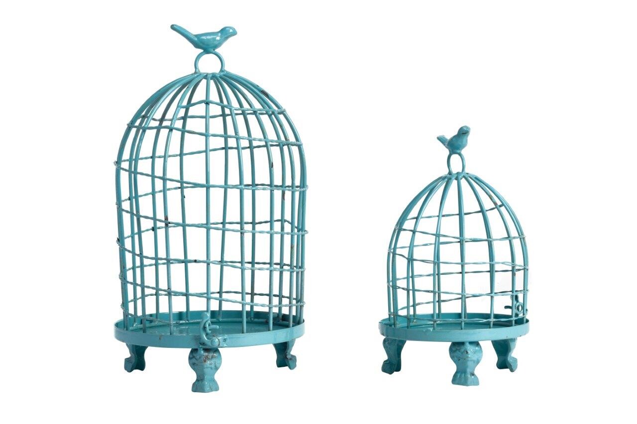 Клетка декоративная голубая Articoli Grande Blue - изображение 2