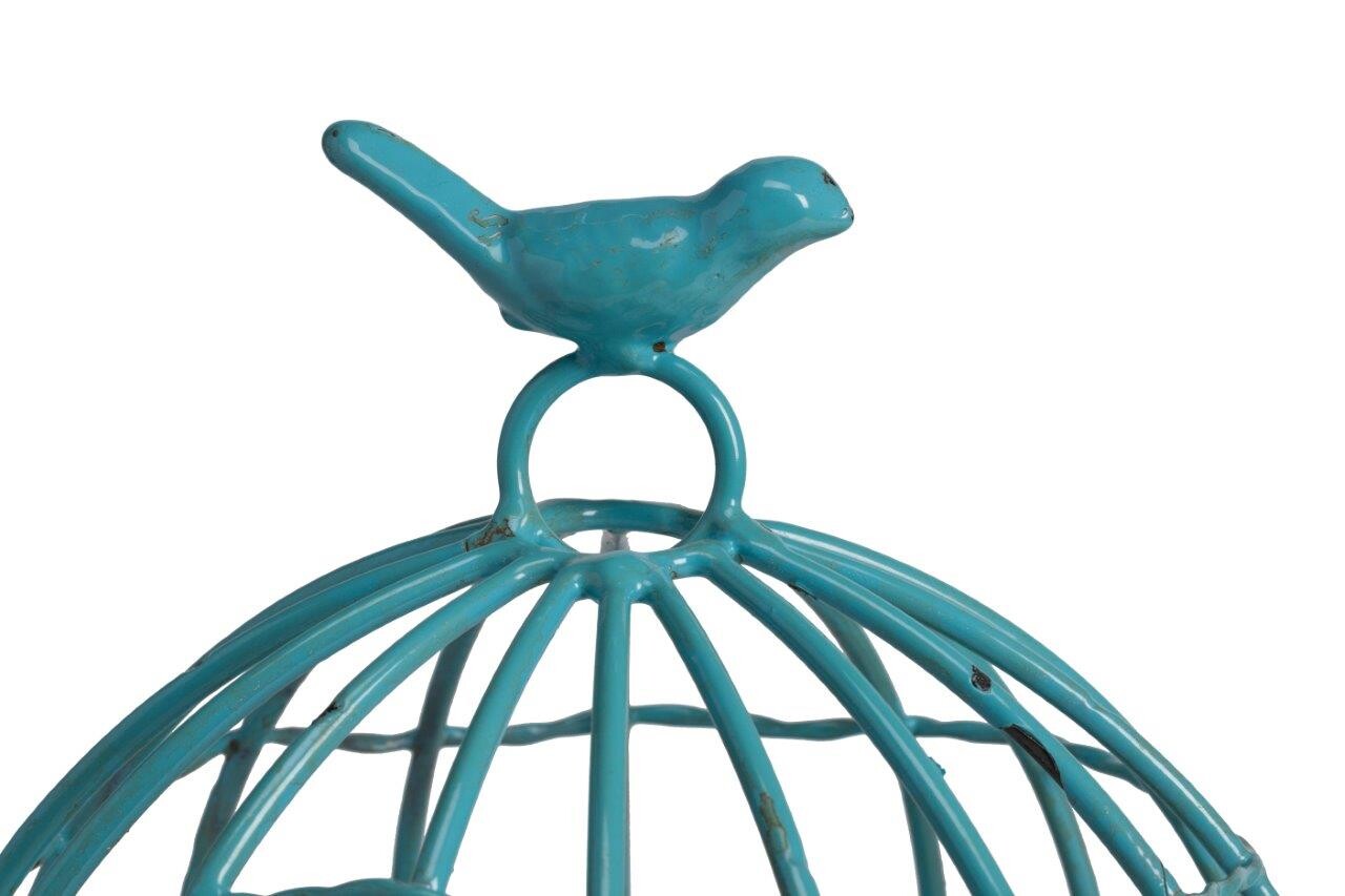 Клетка декоративная голубая Articoli Grande Blue - изображение 3