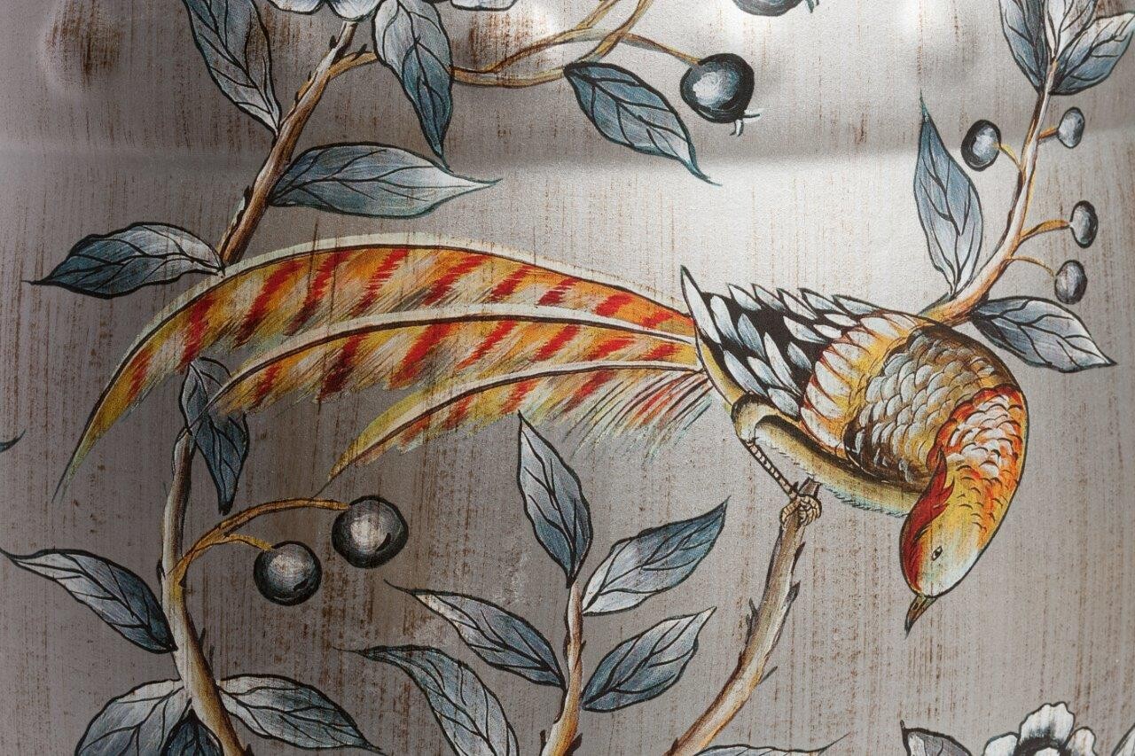 Табурет круглый керамический серебро Garden Stool China - изображение 4