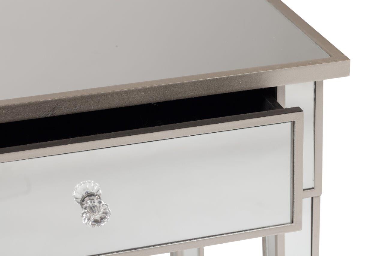 Приставной столик зеркальный с ящиком 60 см Felicity - изображение 2