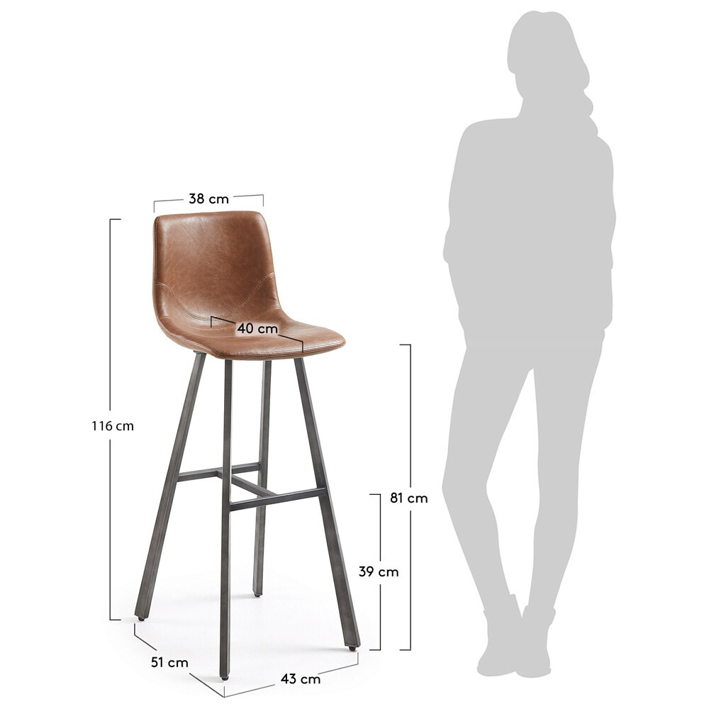 La forma полубарный стул