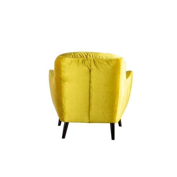 Кресло с мягкими подлокотниками желтое Orlean