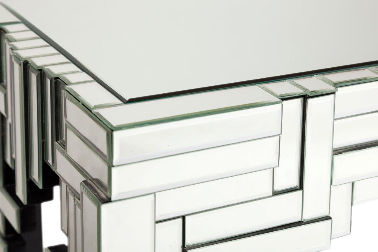 Консоль зеркальная с декором из прямоугольников Maestro - изображение 2