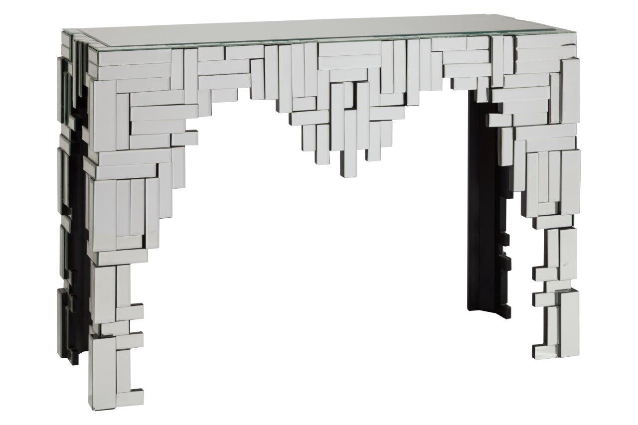 Консоль зеркальная с декором из прямоугольников Maestro - изображение 3