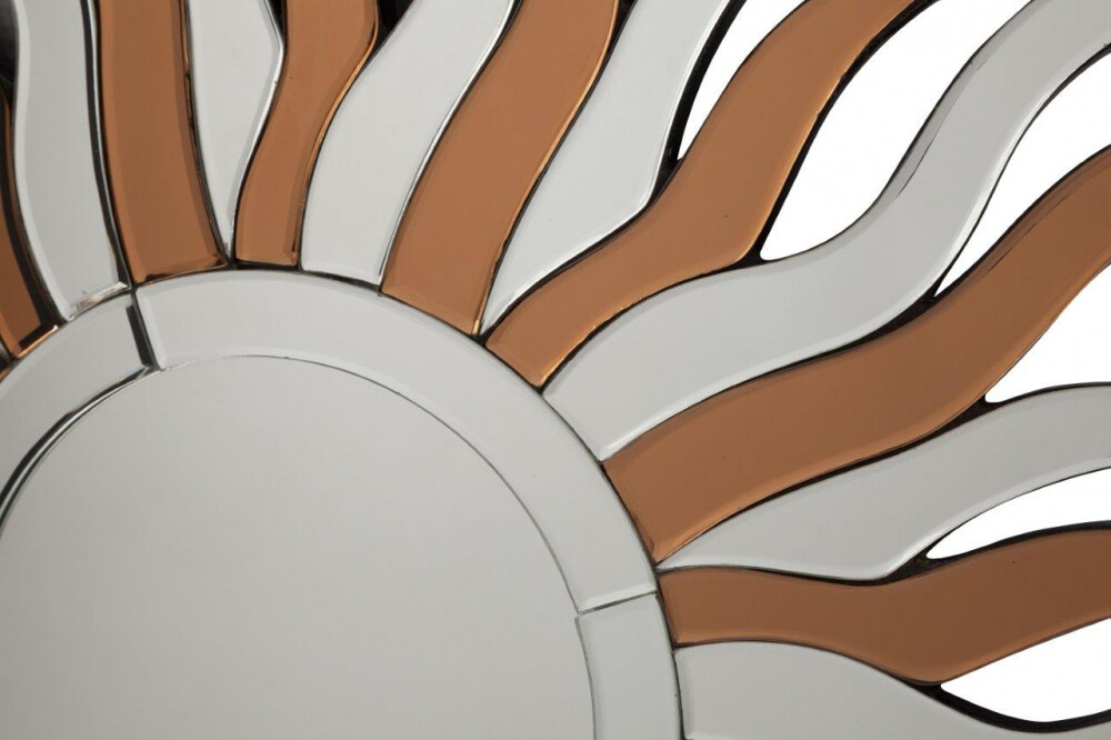 Зеркало-солнце стеклянное двухцветное диаметр 80 см Tintin