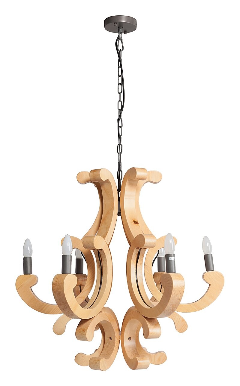 Люстра Cornaco коричневая - изображение 3