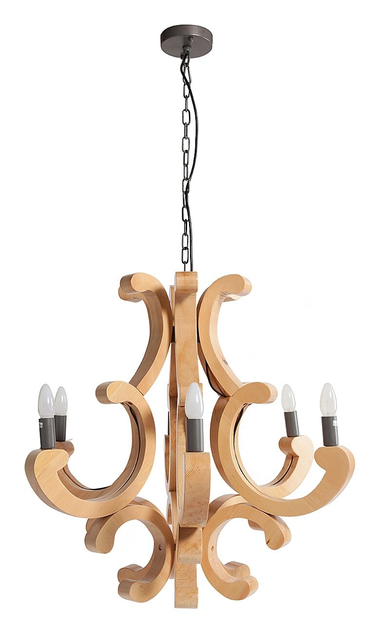 Люстра Cornaco коричневая - изображение 4