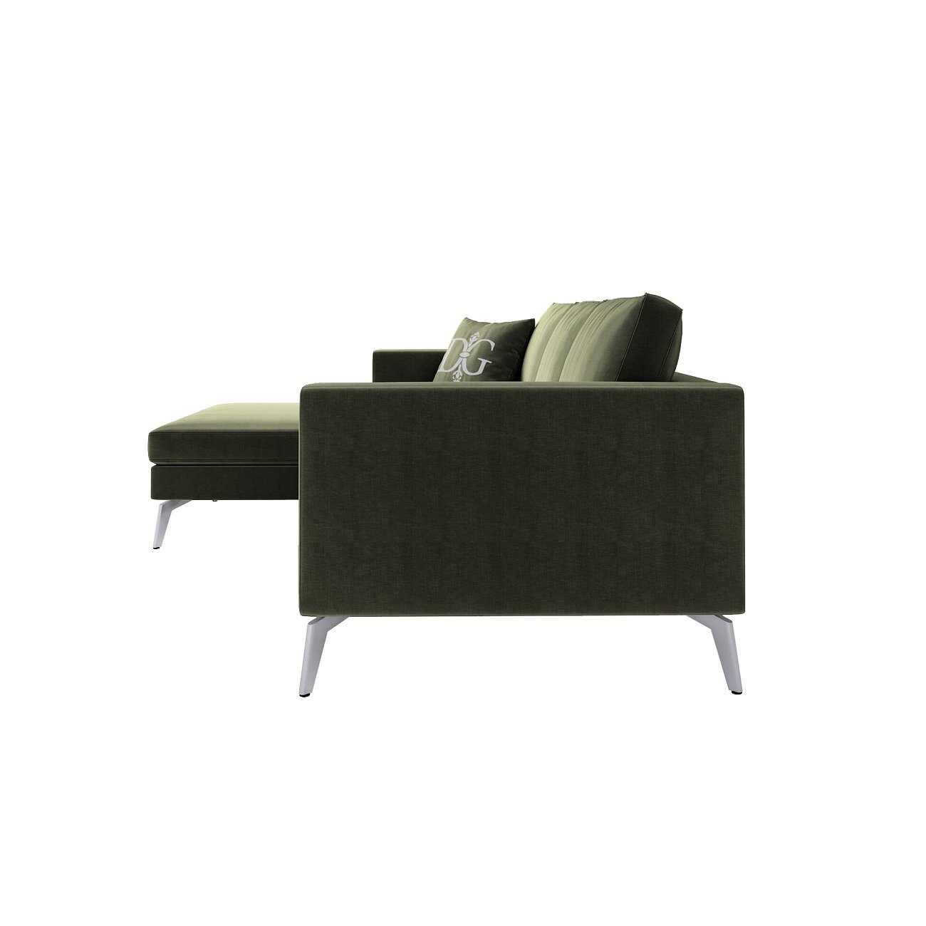Диван Edlyn Petite угловой зеленый - изображение 3