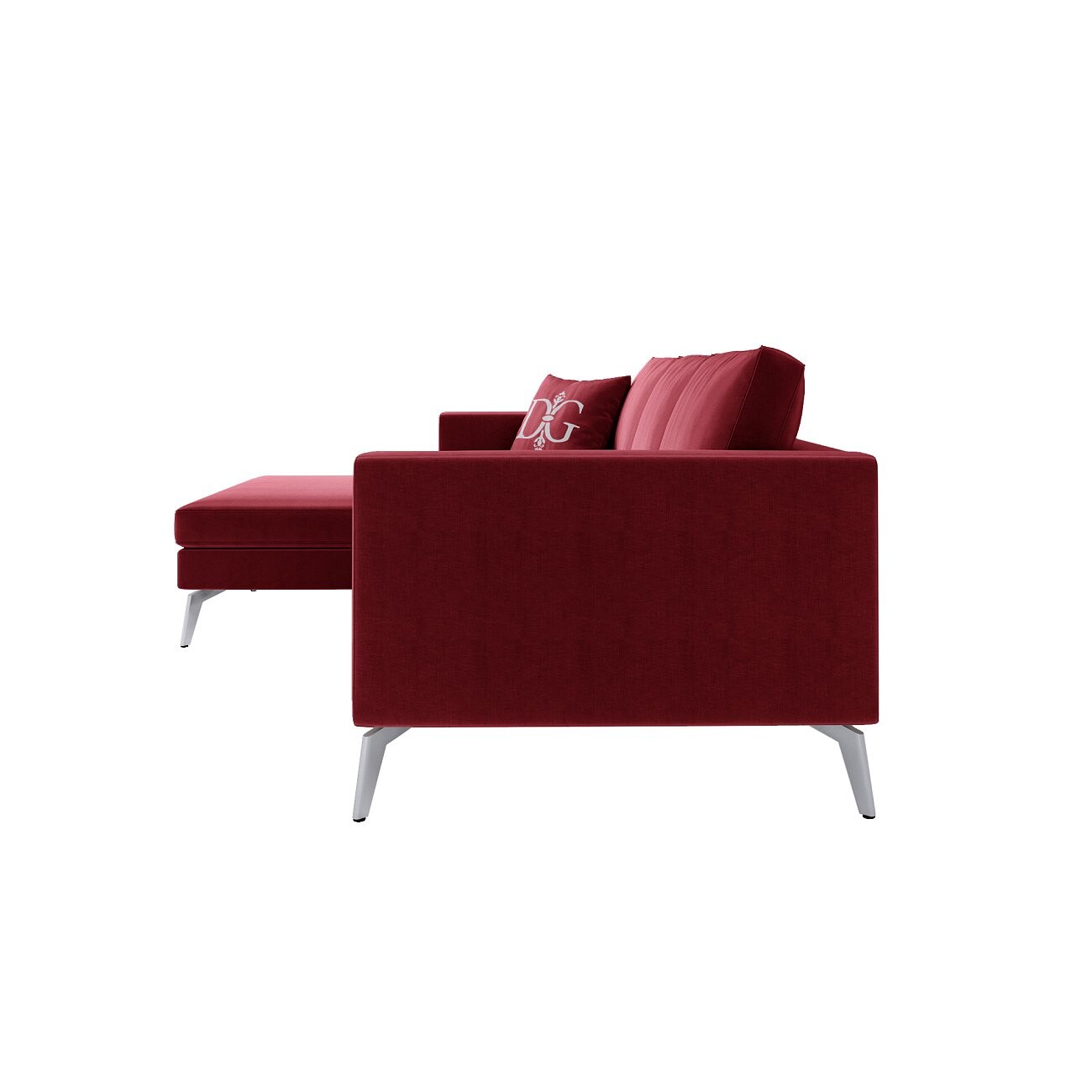 Диван Edlyn Petite угловой красный - изображение 3