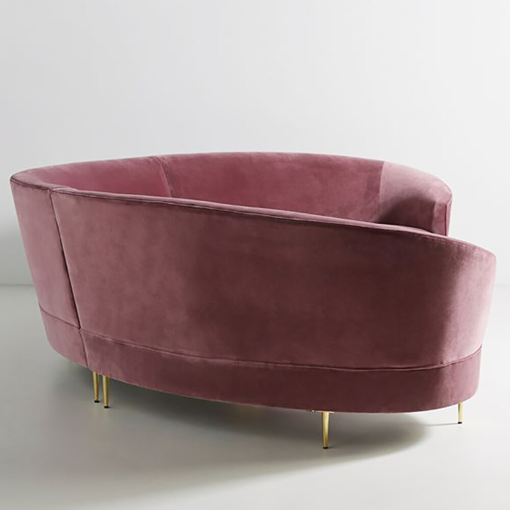 Диван Grace Serpentine трехместный полукруглый красный - изображение 4