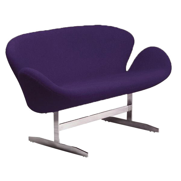Диван Swan Sofa прямой фиолетовый - изображение 1