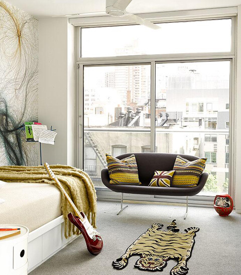 Диван Swan Sofa прямой фиолетовый - изображение 2