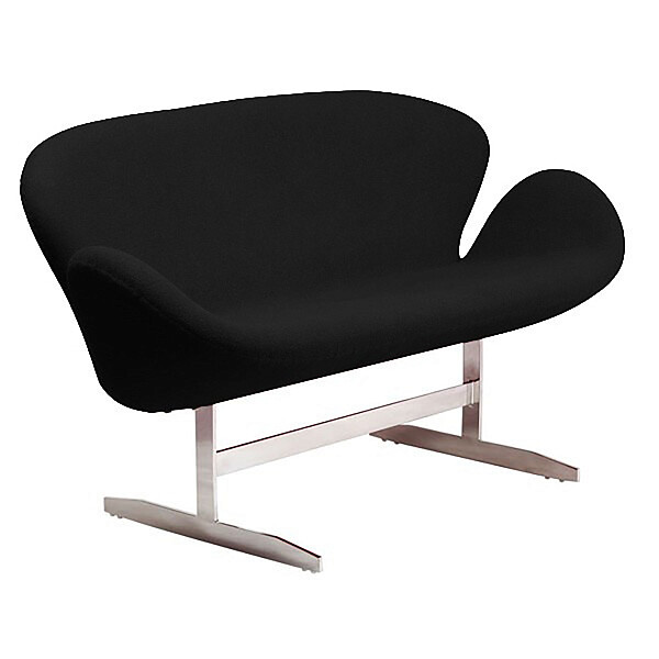 Диван Swan Sofa прямой черный - изображение 1