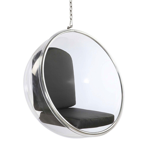 Подвесное кресло черное Bubble Chair - изображение 1
