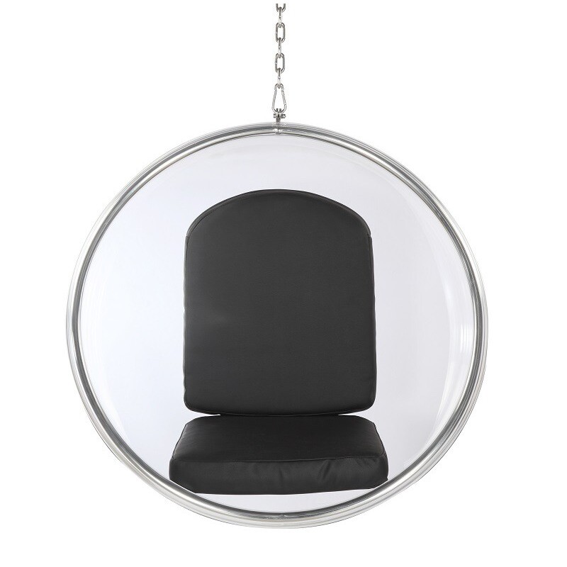 Подвесное кресло черное Bubble Chair - изображение 4