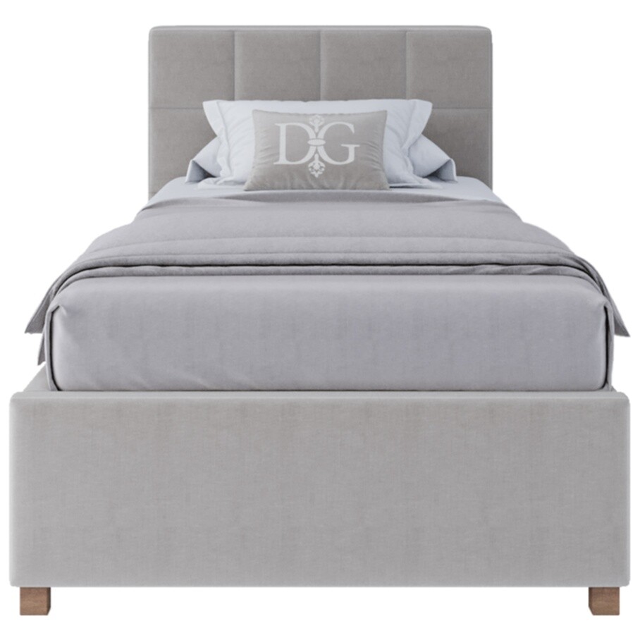 Кровать односпальная 90х200 Wales велюр светло-бежевый Р - изображение 2