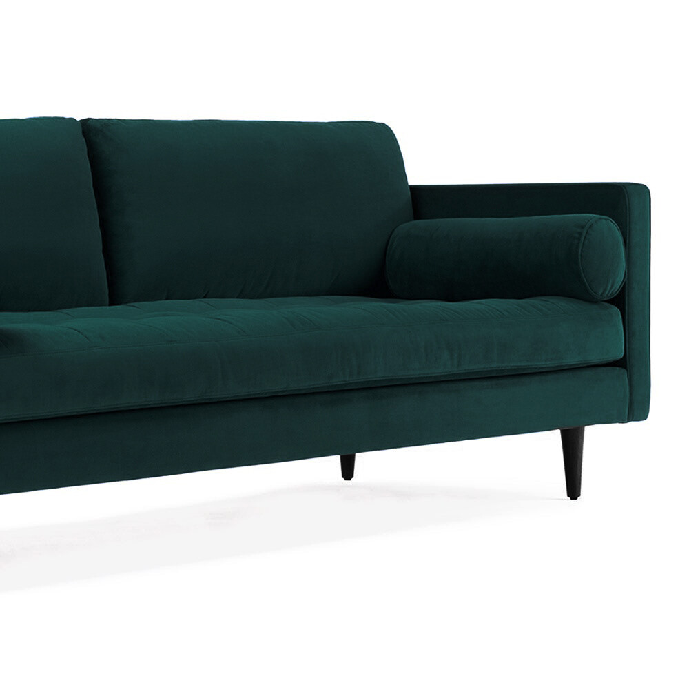 Диван Lucia трехместный прямой темно-бирюзовый - изображение 4