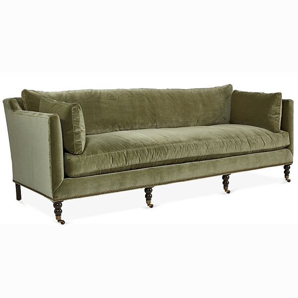 Диван Madeline Sofa прямой зеленый - изображение 1