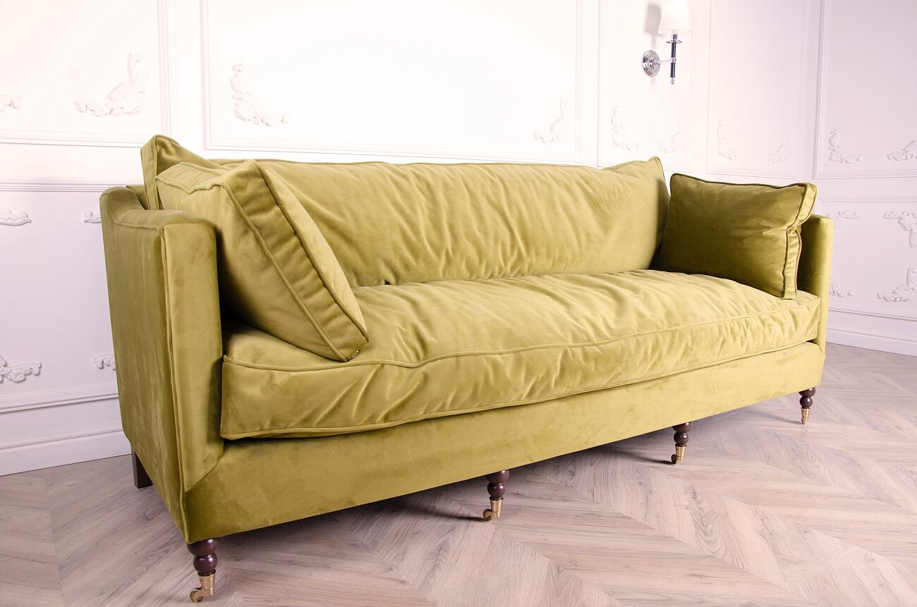 Диван Madeline Sofa прямой зеленый - изображение 4