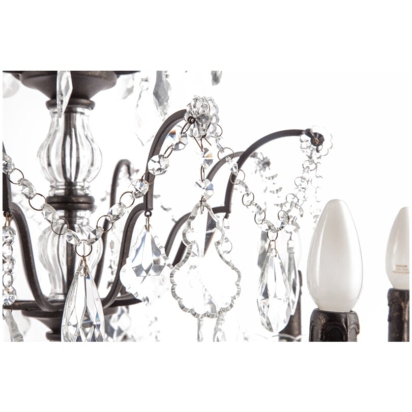 Люстра Maria Theresa Grande 8 Lamps чёрная, прозрачная - изображение 2