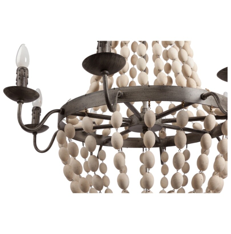 Люстра Pandora серая, бежевая - изображение 2