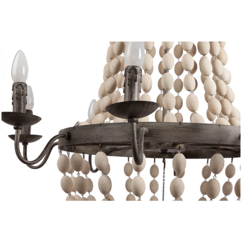 Люстра Pandora серая, бежевая - изображение 4