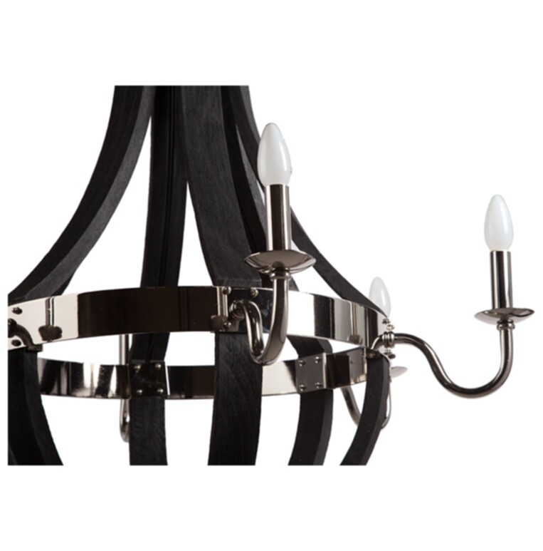 Люстра Maypole чёрная, хром - изображение 2