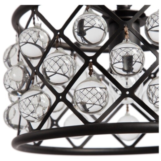 Люстра Mercer чёрная, прозрачная - изображение 2