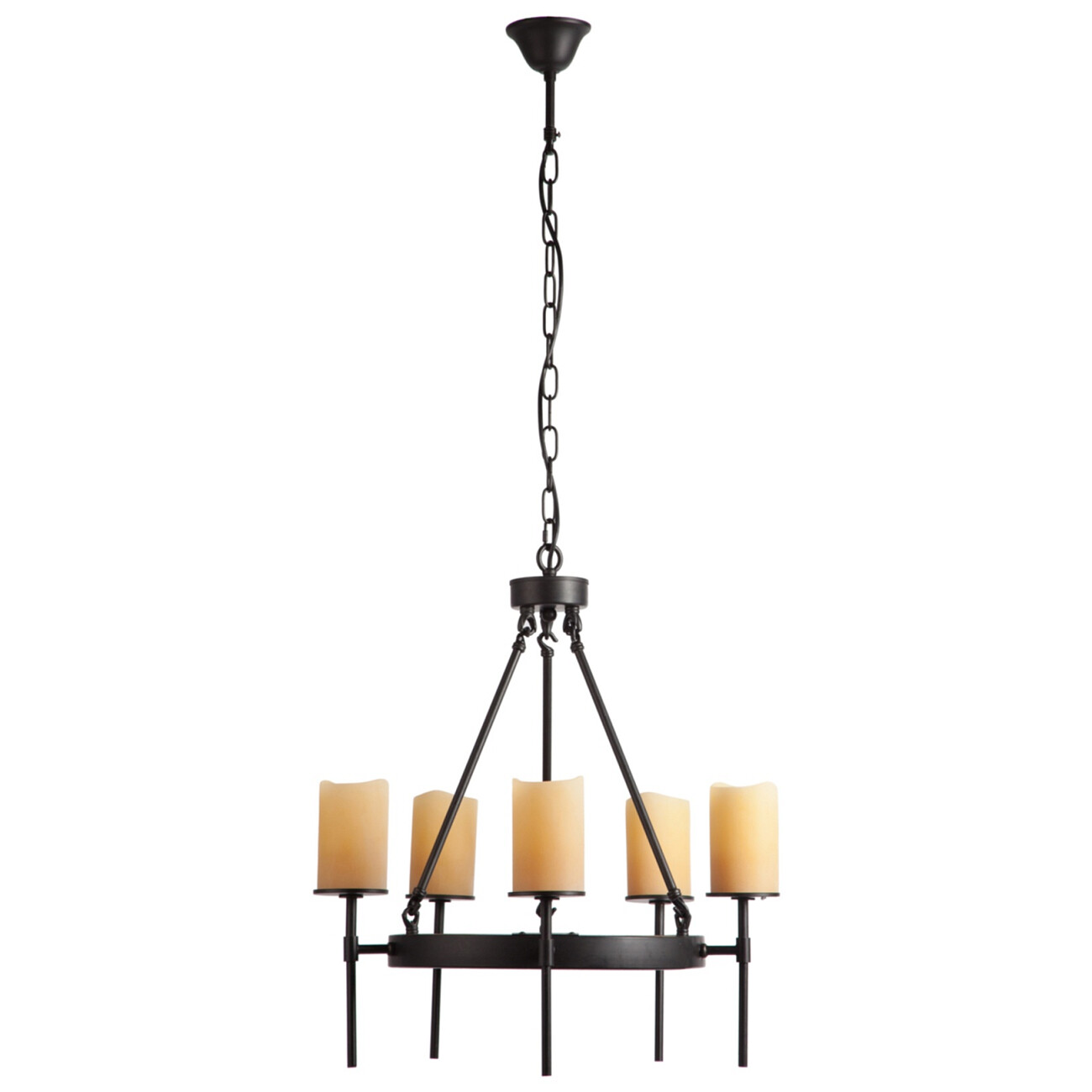 Люстра-канделябр подвесная черная "Свечи" - изображение 3